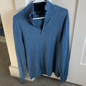 Banana Republic Men's Zip-Up Sweater in Blue